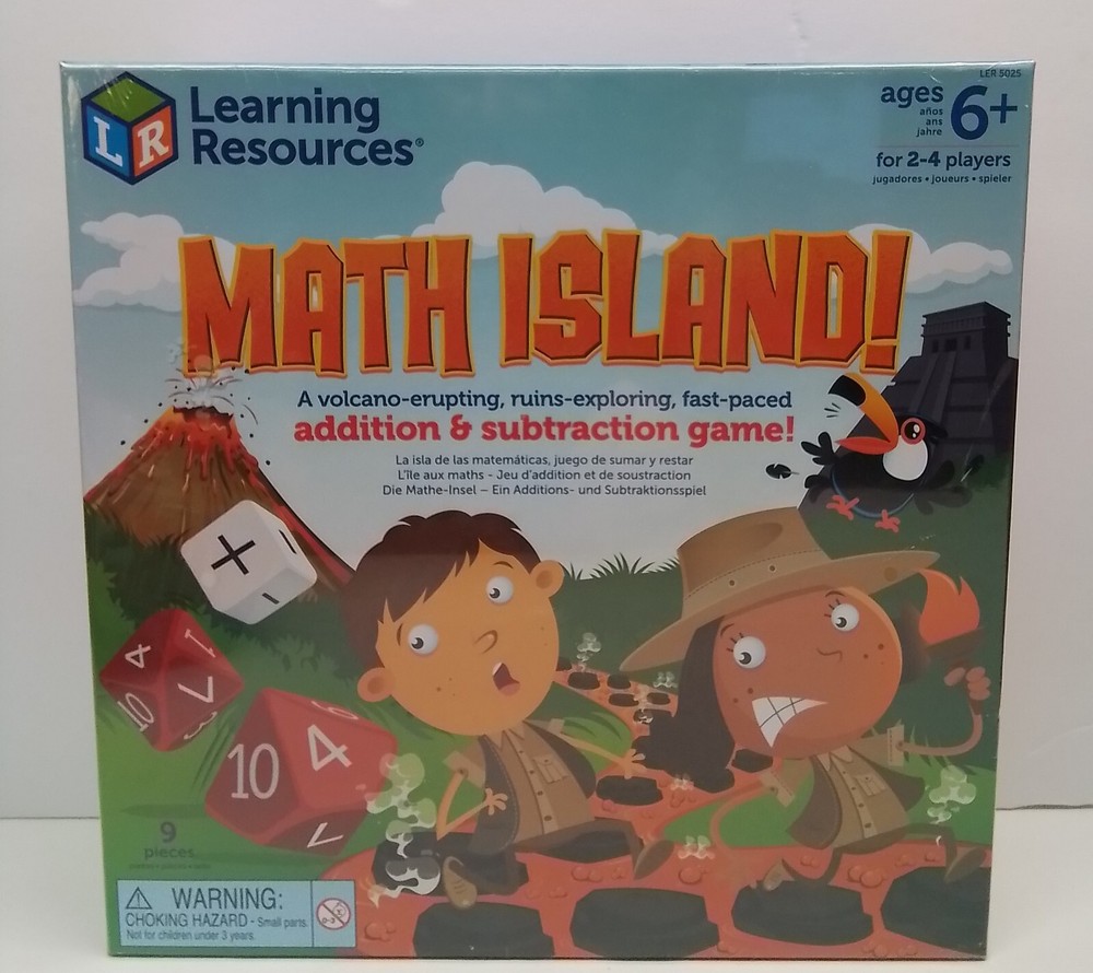 Learning Resources Math Island Addition And Subtraction Game Ages 6+ New