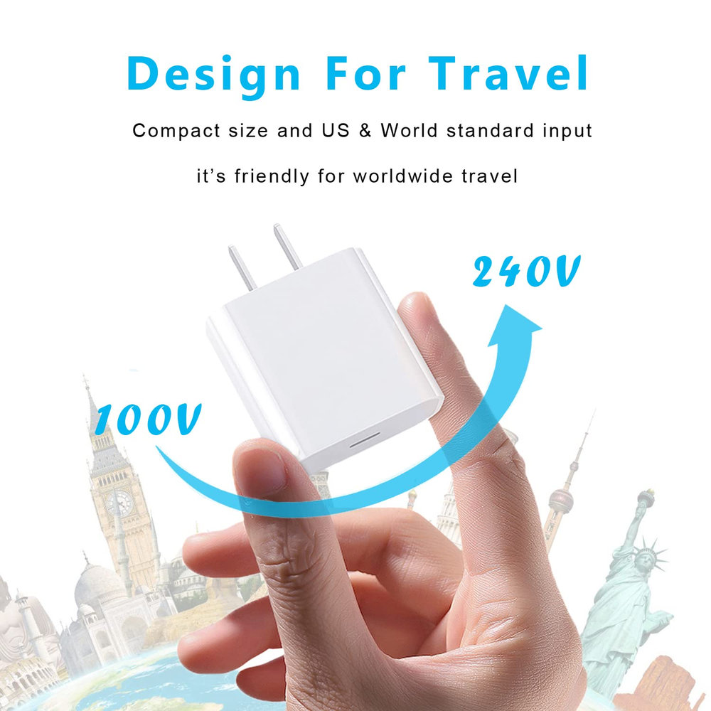 20W USB Type C Power Adapter Fast Charger Cube Block For iPhone iPad Android LG