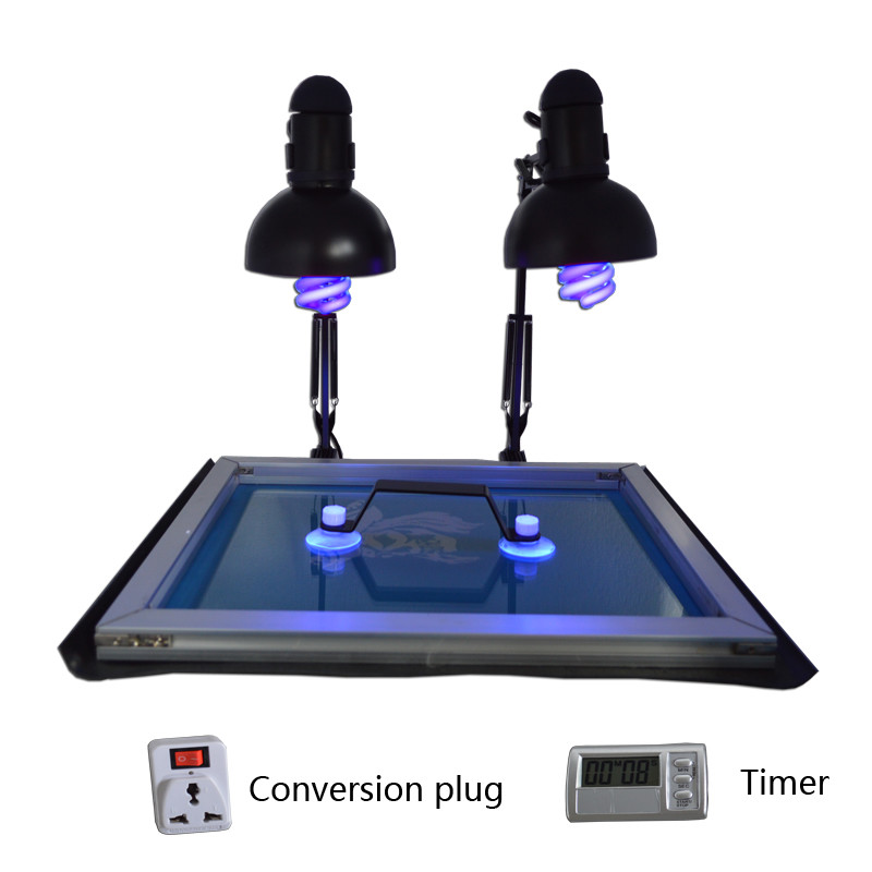 Simple Model Exposure Unit Screen Printing Machine Plate Making UV Light 20"x24"