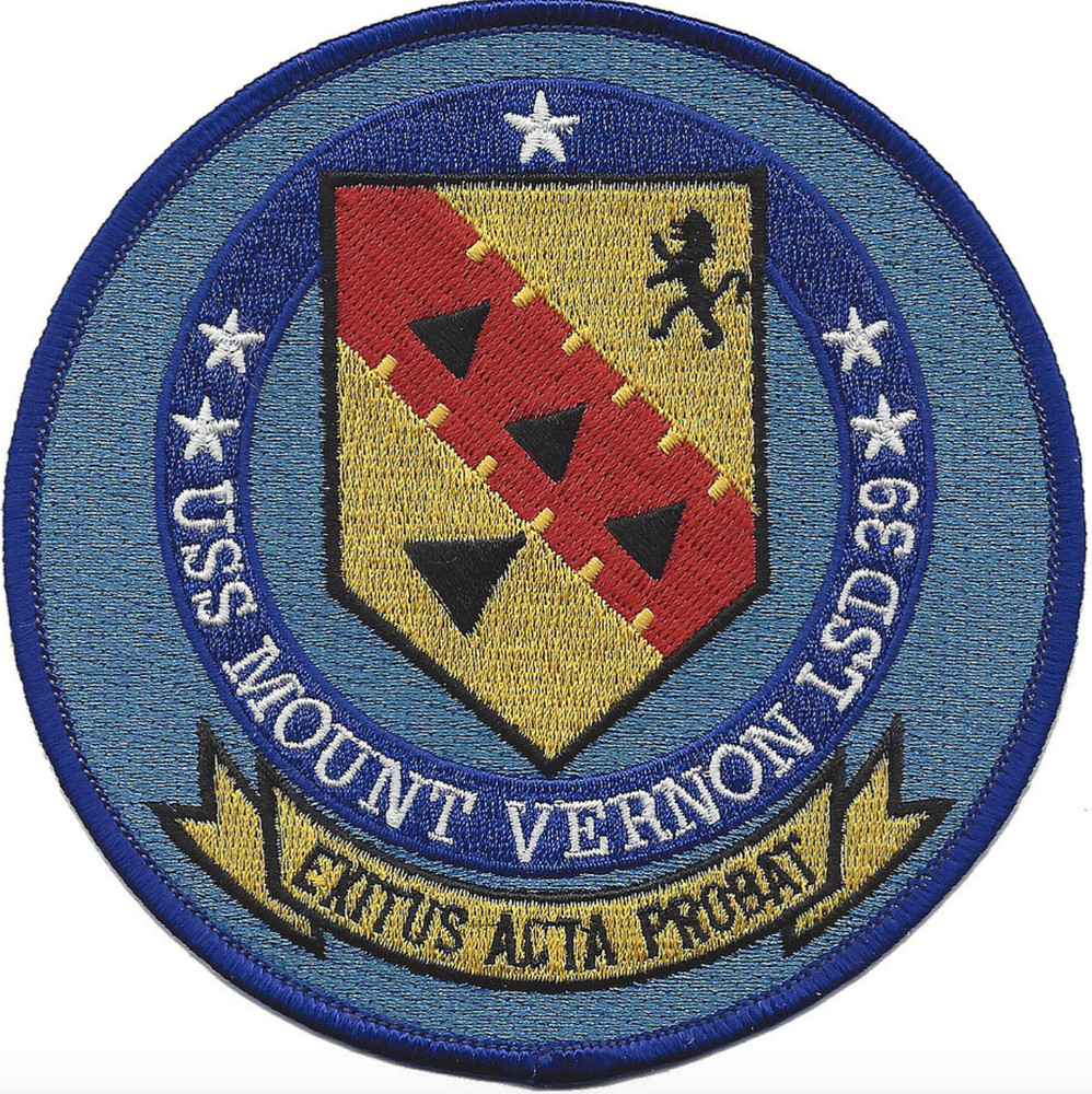 4.5" NAVY USS MOUNT VERNON LSD-39 EMBROIDERED PATCH
