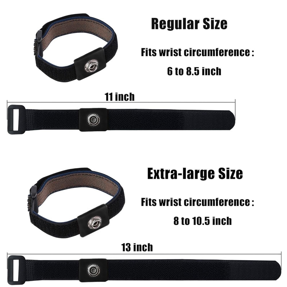 Grounding Bracelet 11" – Fast Static Discharge for Safe Electronics Work
