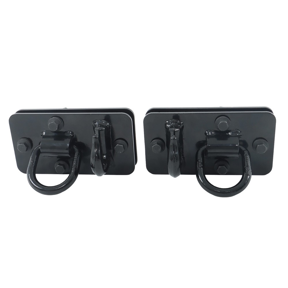 1 Pair Tractor Bucket Hooks with Tie Down Ring Bolt On Grab Hook Tow Hook