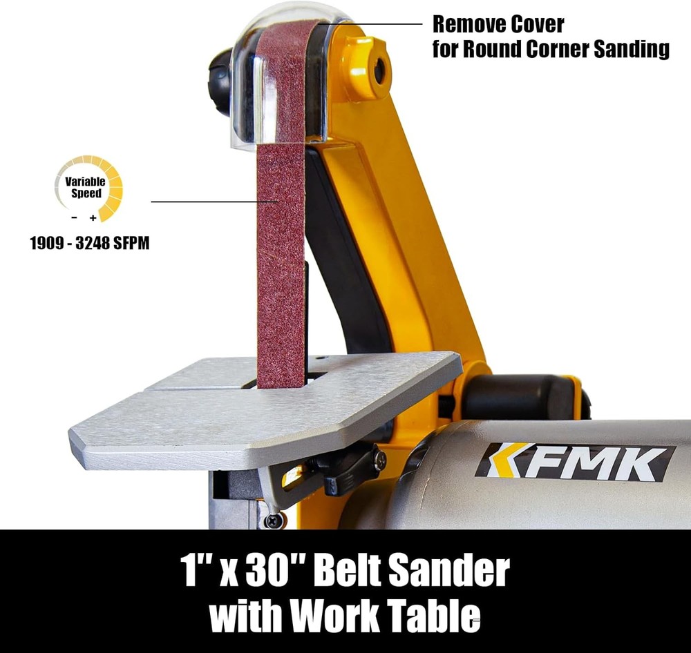 1x30 Belt 6 Disc Sander Variable Speed