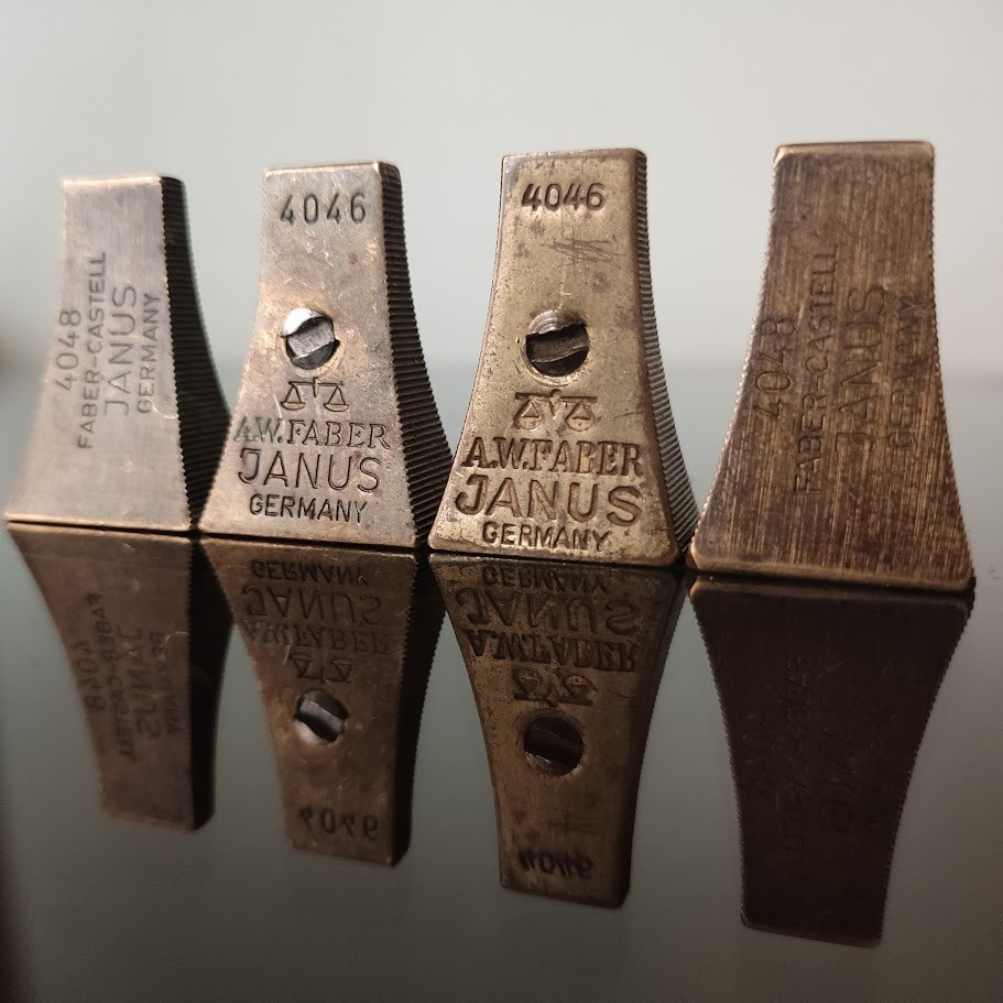 Lot of 4 Vintage German Pencil Sharpener A. W. Faber-Castell Janus Germany