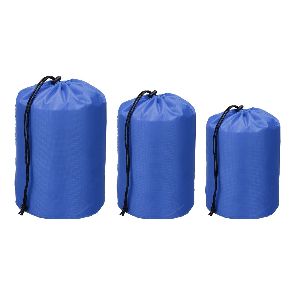 Drawstring Bag, Storage Bags, 3 Size & 3Pcs & Dark Blue