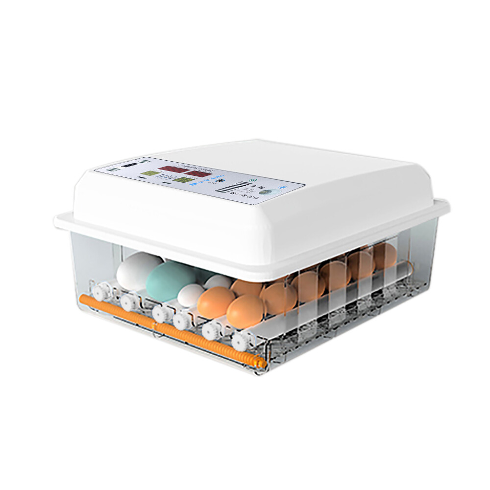 64 Eggs Digital Automatic Hatcher White Egg Incubator for Hatching Chicken Farm