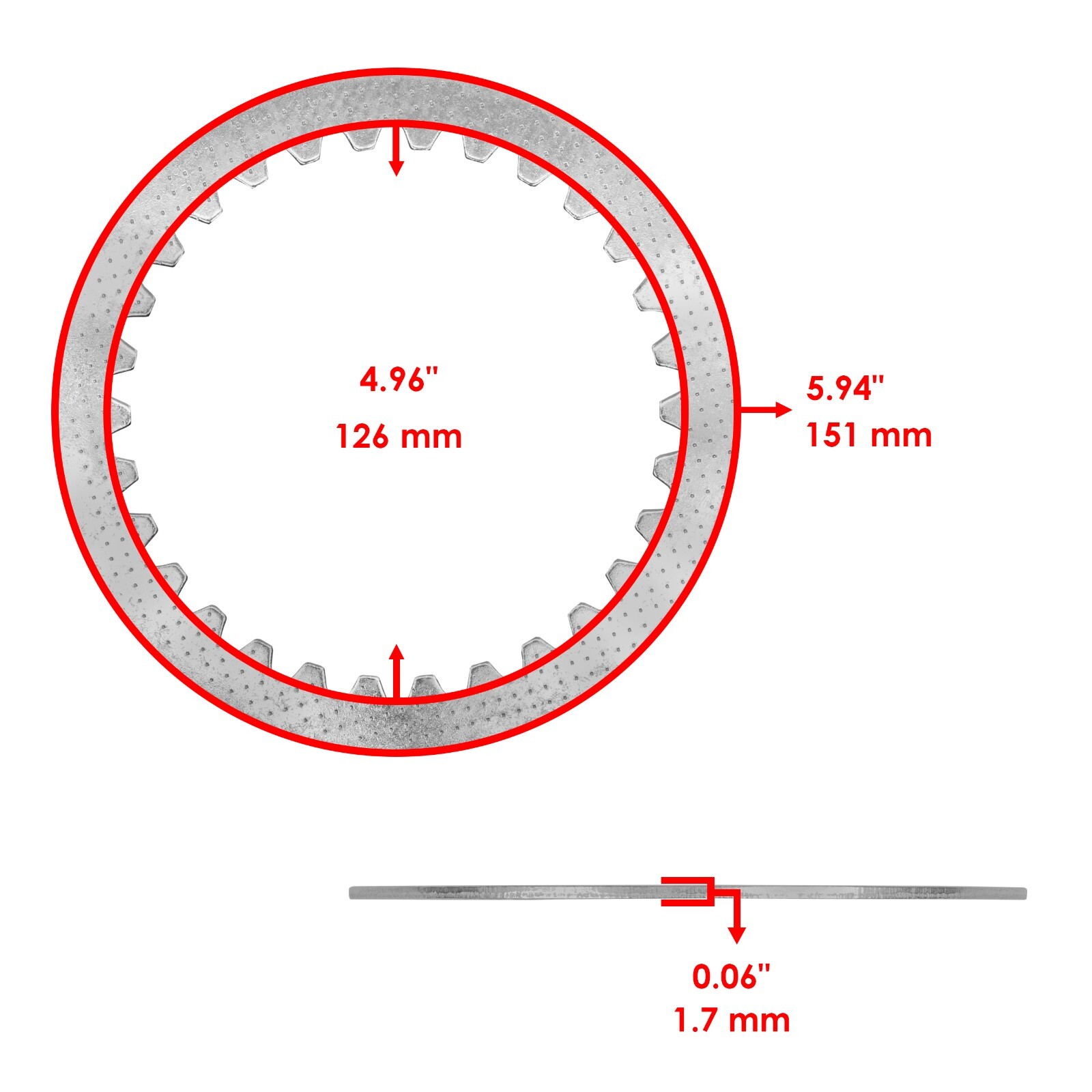 Clutch Friction Steel Plates And Springs Kit for Honda VTX1300 2003-2009