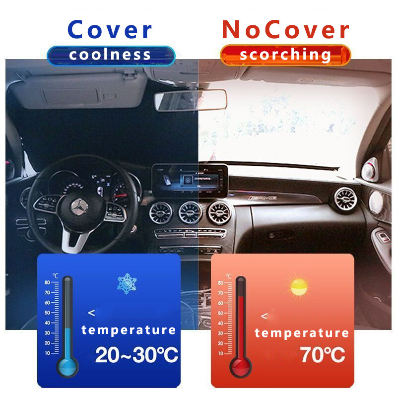 Car Sunshade Windshield Cover Foldable Block UV Rays Protect Sun Visor for BMW