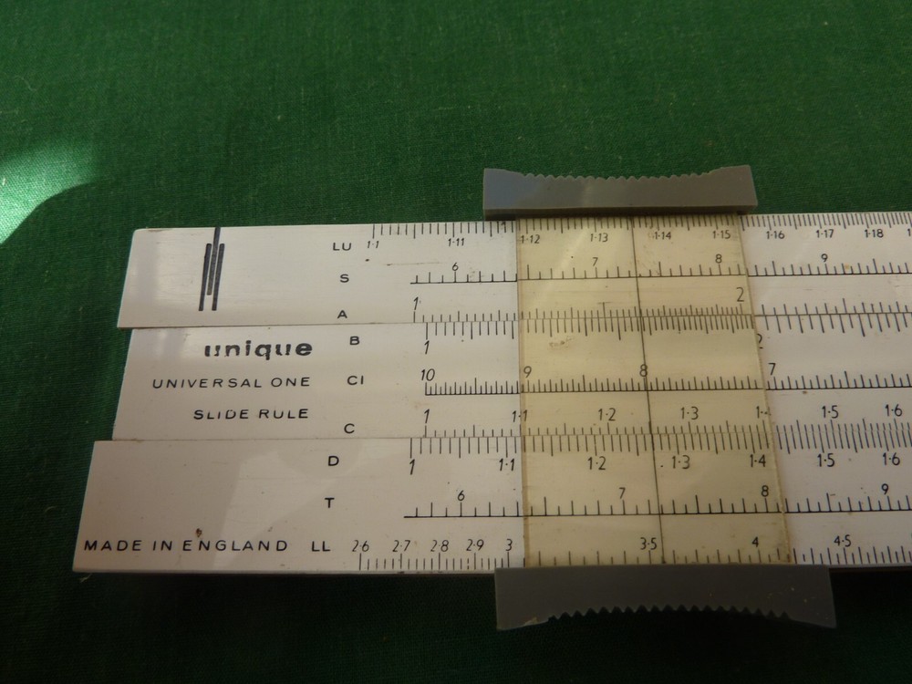 UNIQUE 'UNIVERSAL ONE' SLIDE RULE WITH POUCH