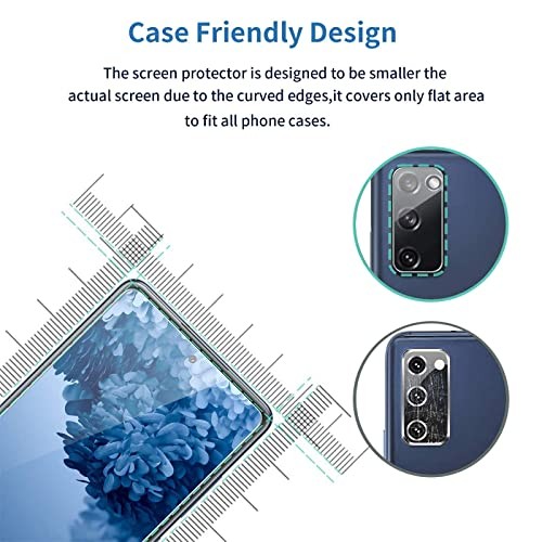 Galaxy S20 FE Screen Protector and Camera Protector, Galaxy S20 FE 6.5 Inch 6