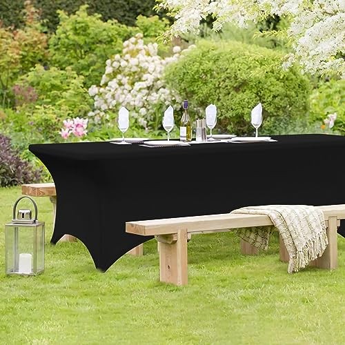Custom Rectangular Tablecloths, 6FT x 4FT, 72" x 30" (Rectangular) Basicblack