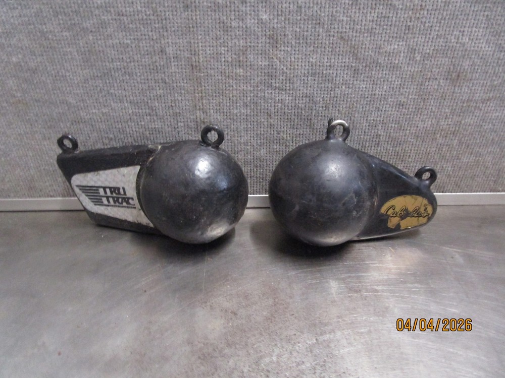 (2) 7lbs Trolling Downrigger Canon Tru Trac Cabela's Weights