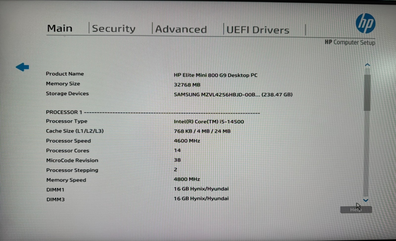 HP Elite Mini 800 G9/i5-14500 @4.6GHz/32GB DDR5/256GB M.2 SSD/W11P/WARRANTY