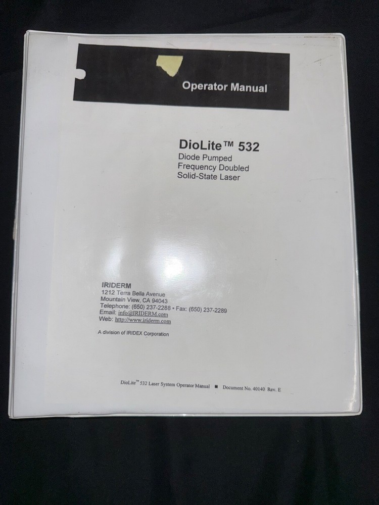 DioLite 532 Operator Manual