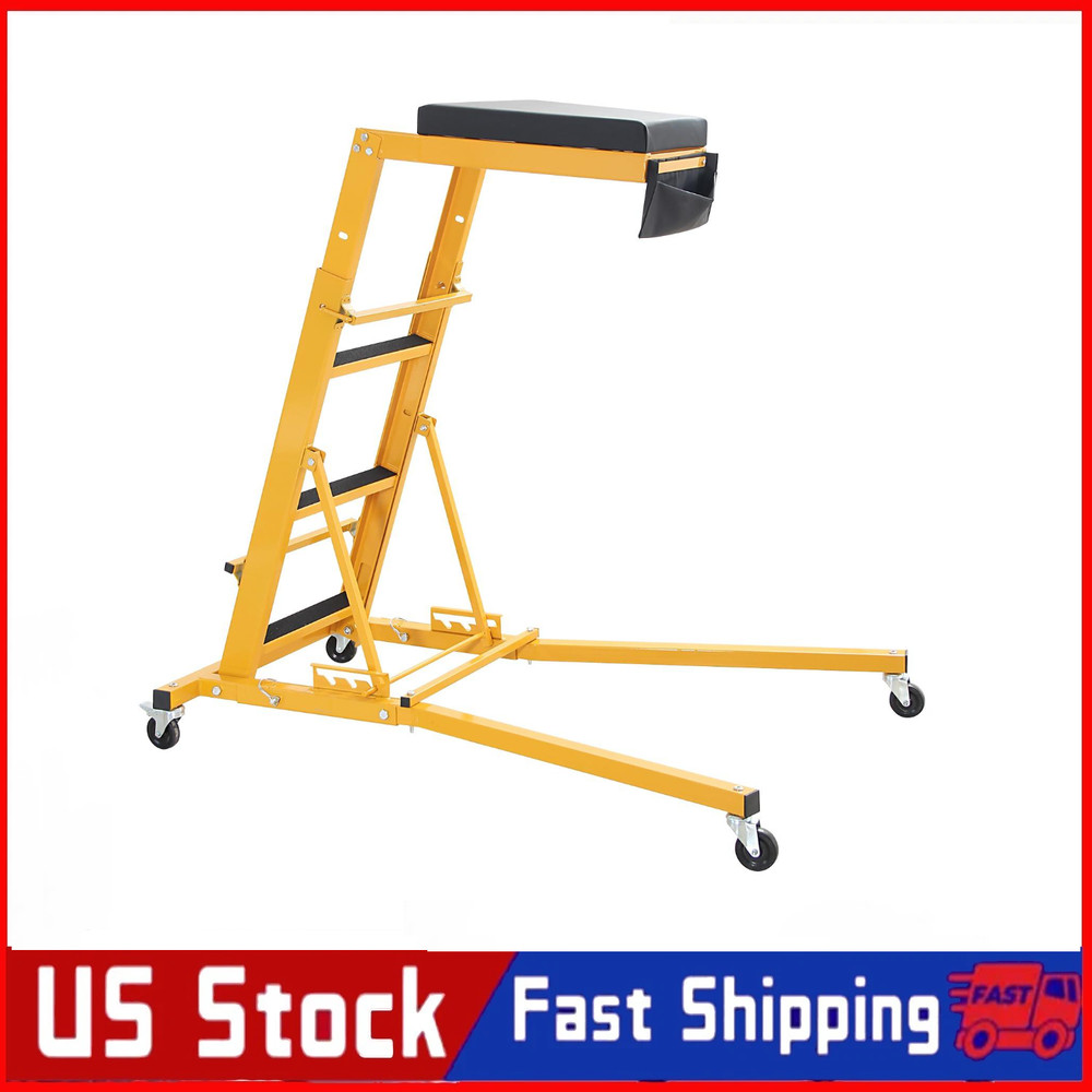 ✨Foldable Top Automotive Creeper Engine Creeper 48-66" Adjustable for Auto Repai