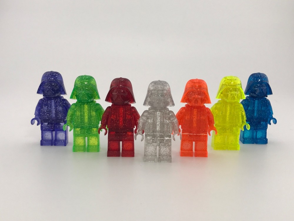 Darth Vader Prototype Transparent Glitter Lego Star Wars Select a Color