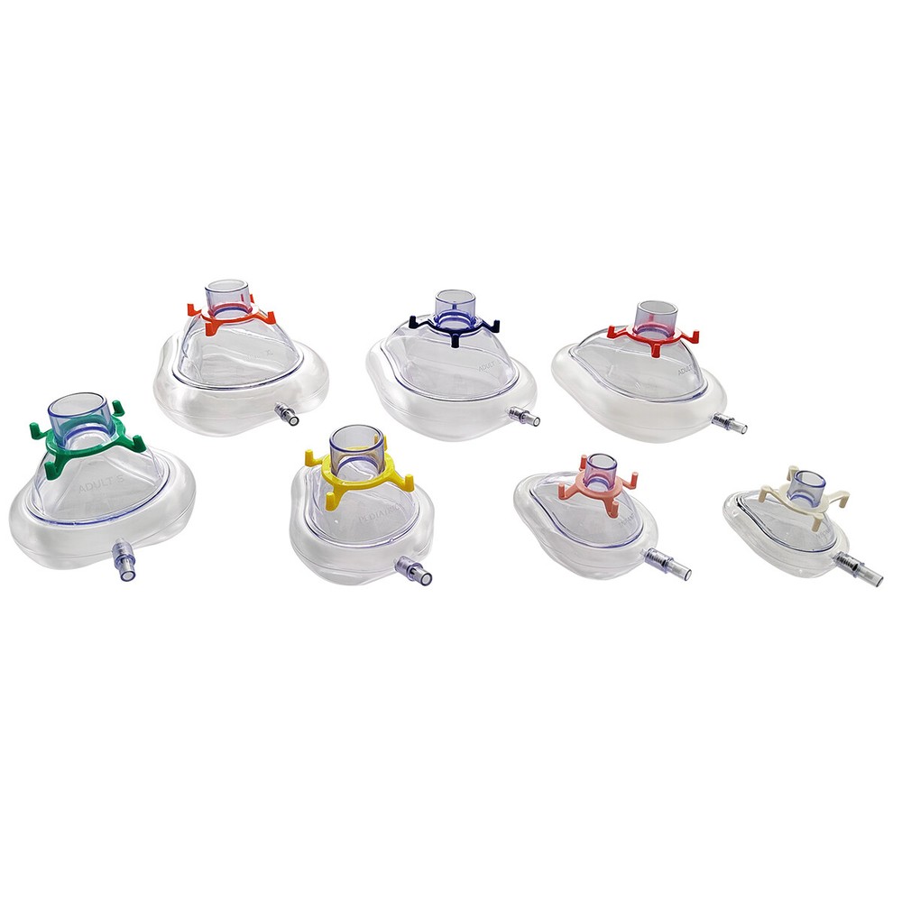 1Piece PVC anesthesia mask without check valve