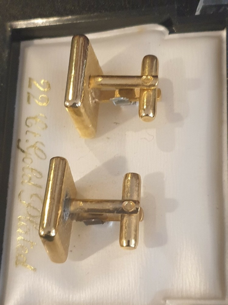 22ct Gold Plated Cufflinks,Nice Condition