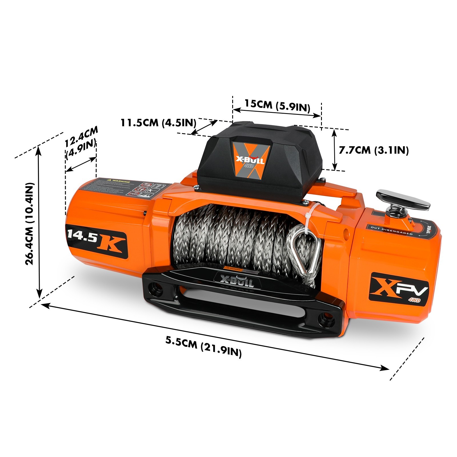X-BULL Electric Winch 14500LBS 13000LBS 12000LBS 10000LB Winch 4WD Trailer Jeep