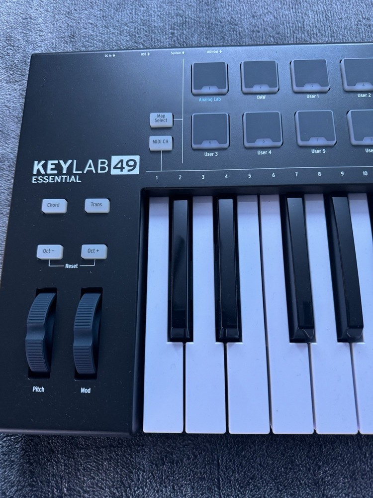 Arturia KeyLab Essential 49-Key MIDI Controller w/ Pads, Knobs, USB, Software