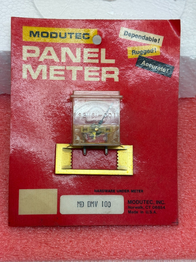 Modutec, MD DMV 100, 100mv Panel Meter, in Original Package, Fast Tracked Ship