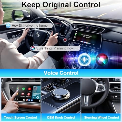 Mini Android Auto Wireless Adapter and Wireless CarPlay Adapter-USB CarPlay