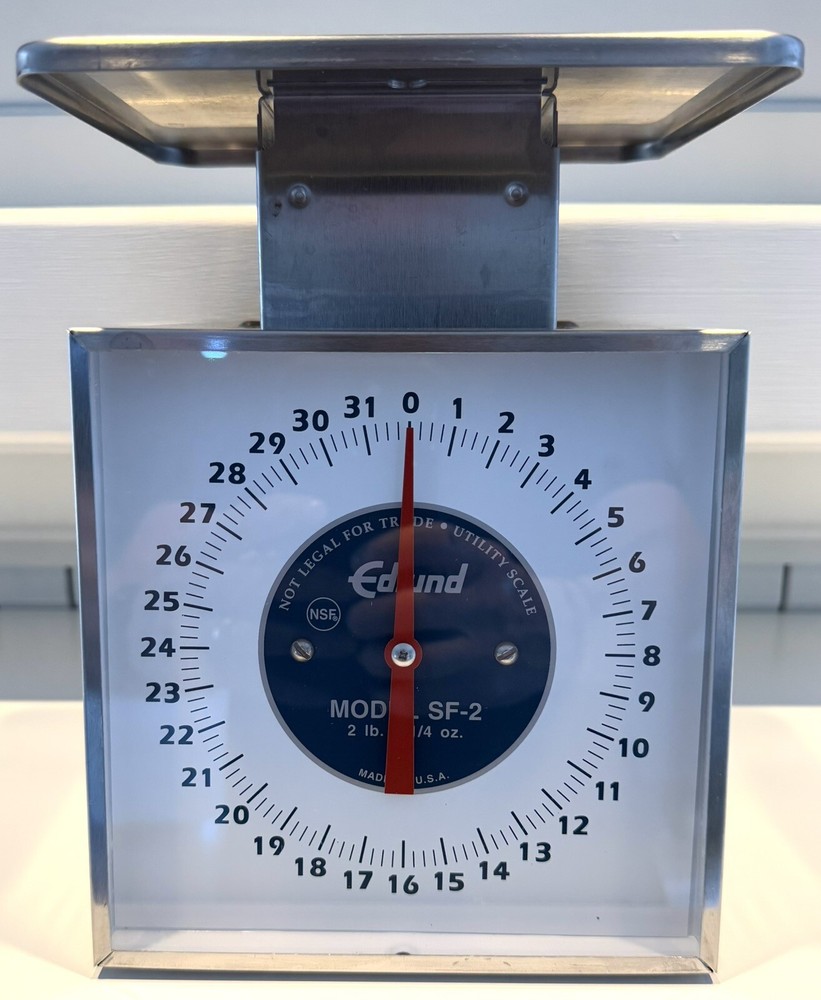 Made In USA Edlund SF-2 32 oz Top Loading Counter Model Dial Type Portion Scale