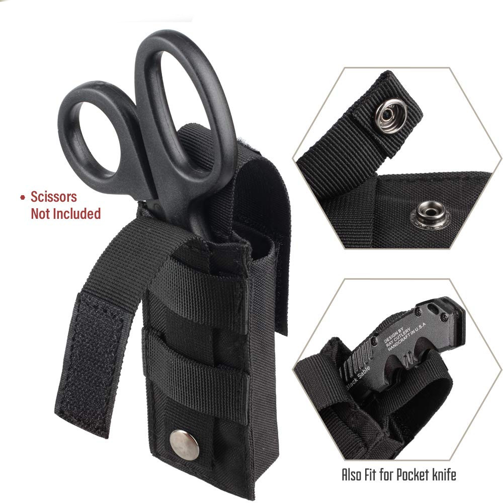 Tactical Molle Durable Tourniquet Pouch with Secure Snap and Hook & Loop Closure