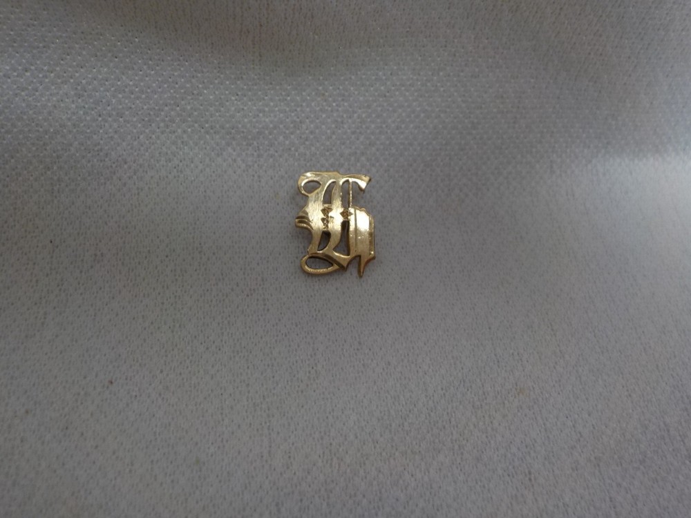 10K SOLID GOLD MONOGRAM INITIAL LETTER EMBLEM JEWELRY FINDINGS RING MONOGRAM #12