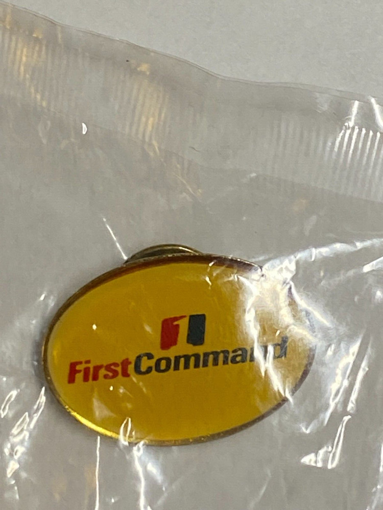 First Command Hat Lapel Pin Badge 1 inch