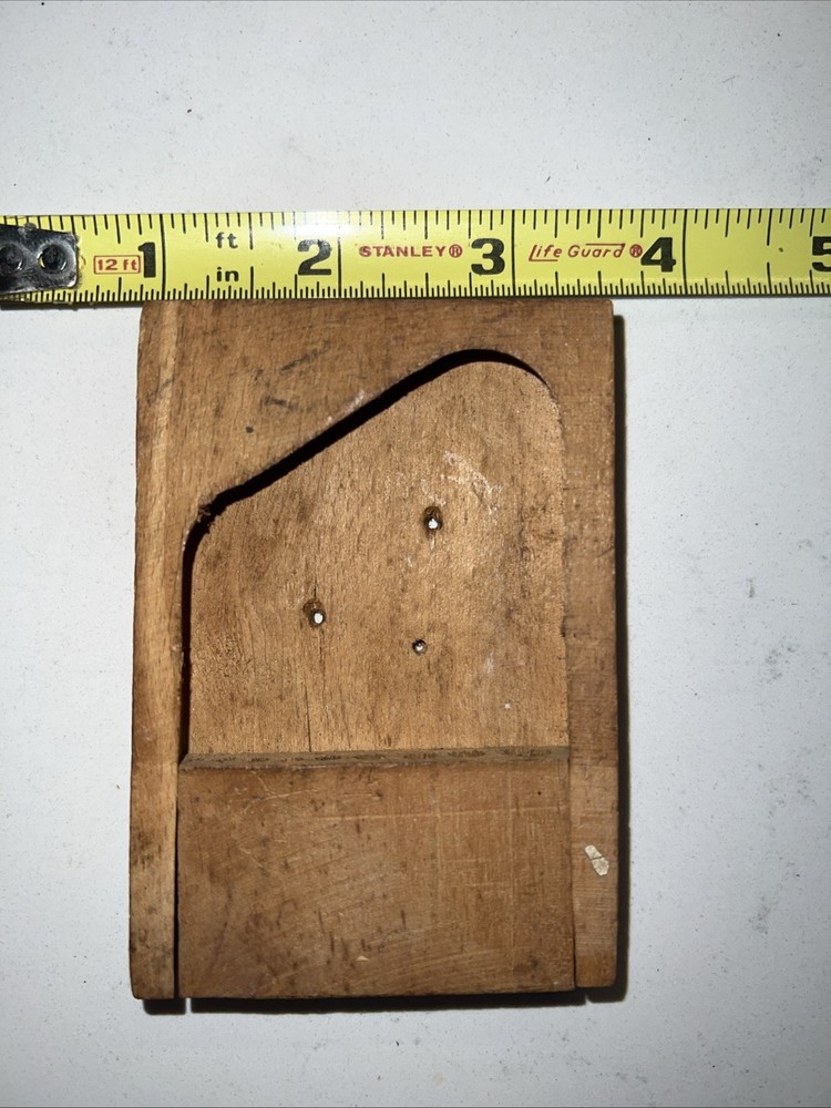 VINTAGE 9 DRILL BITS OAK WOODEN BOX WITH SLIDING Bottom