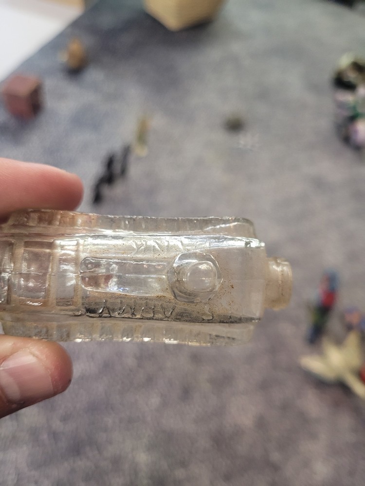 Vintage Tank-Shaped Candy Jar.