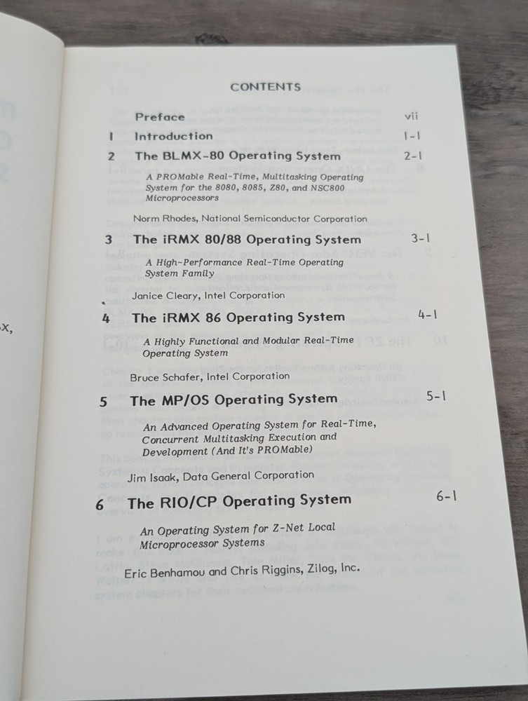 Microprocessor Operating Systems by John Zarrella 1981 paperback 0-935230-03-3