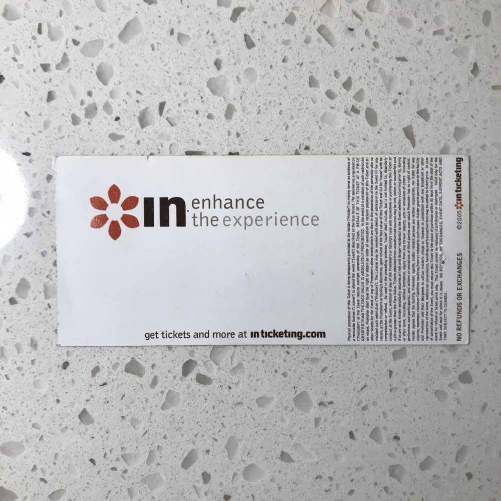 Ticket Stub - STS9 RE:GENERATION 07/07/07, Deerfields, NC