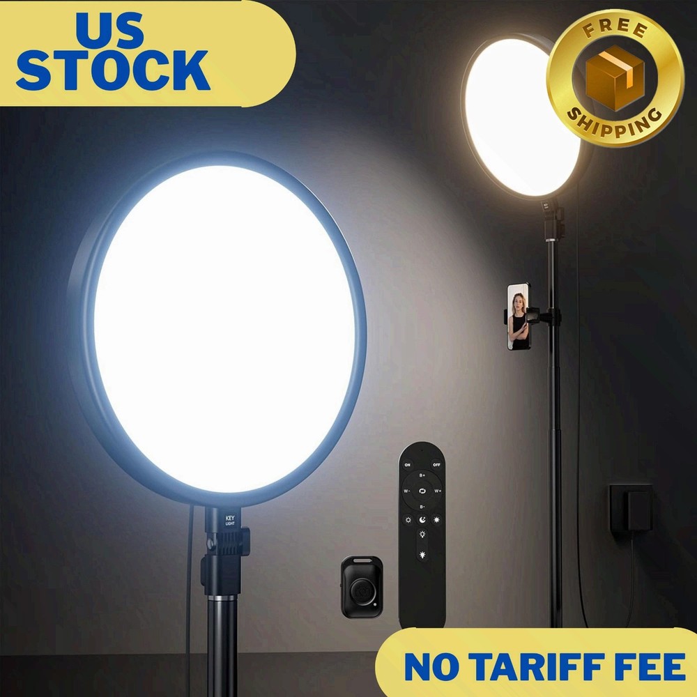 Large Ring Light with 79" Stand, 6500K Professional Full-Screen Big Ring Light
