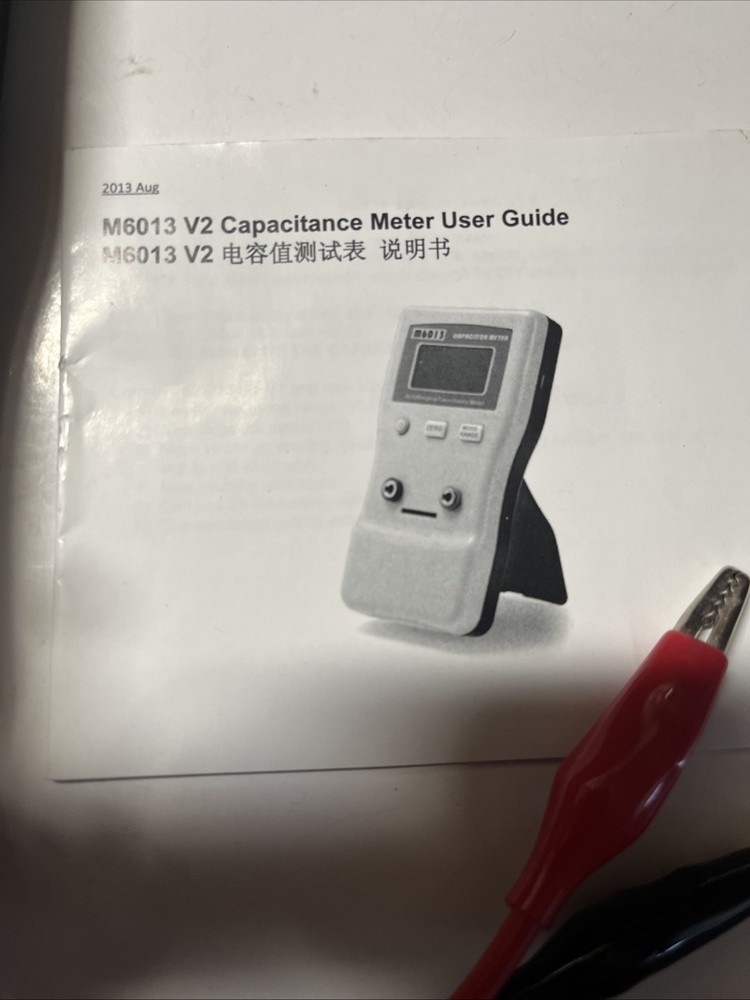 Portable M6013 Capacitor Meter Auto Rang Measuring Capacitance Tester Instrument