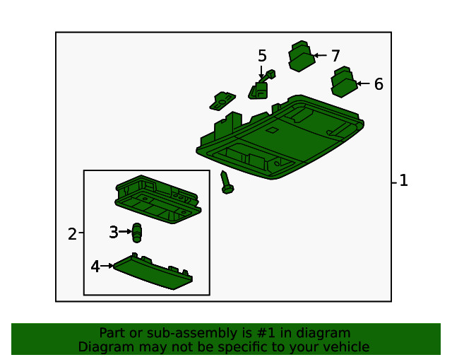 Genuine GM Overhead Console 95027370