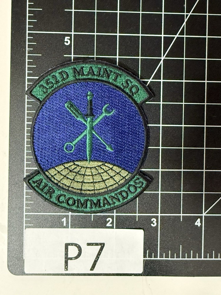 US AIR FORCE USAF 352nd MAINTENANCE SQUADRON “AIR COMMANDOS” MILITARY PATCH