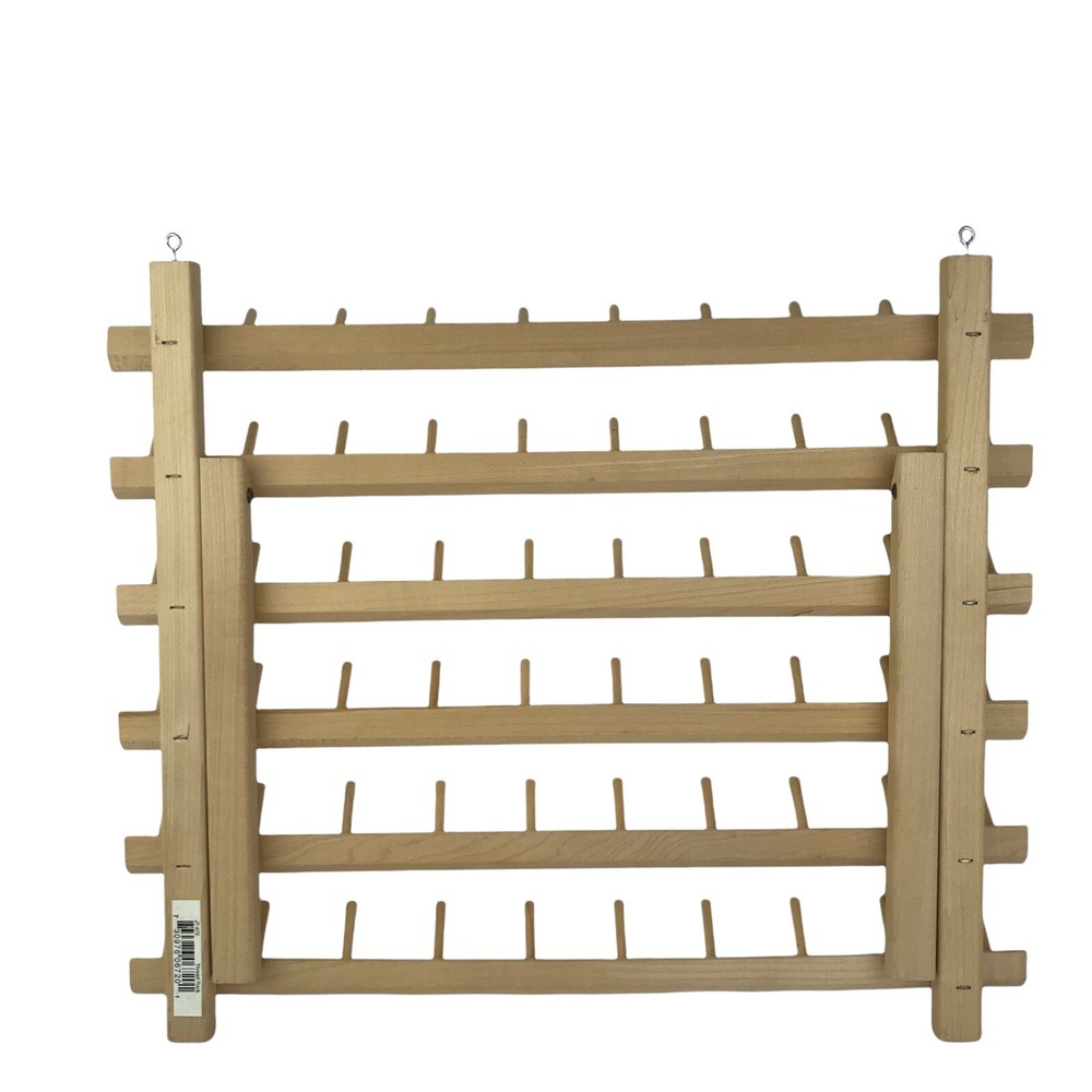 June Tailor 60 Spools Thread Holder Wood Standing Rack Taylor