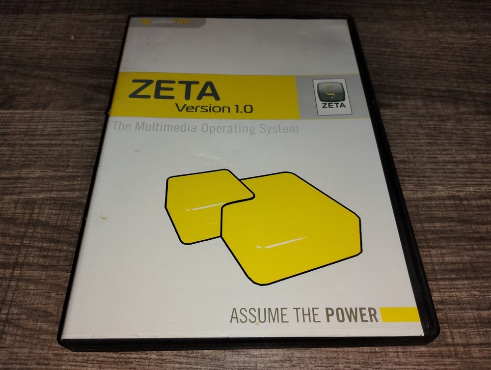 ZETA Version 1.0 Operating System Software PC CD-ROM Installation 2005 yellowTAB