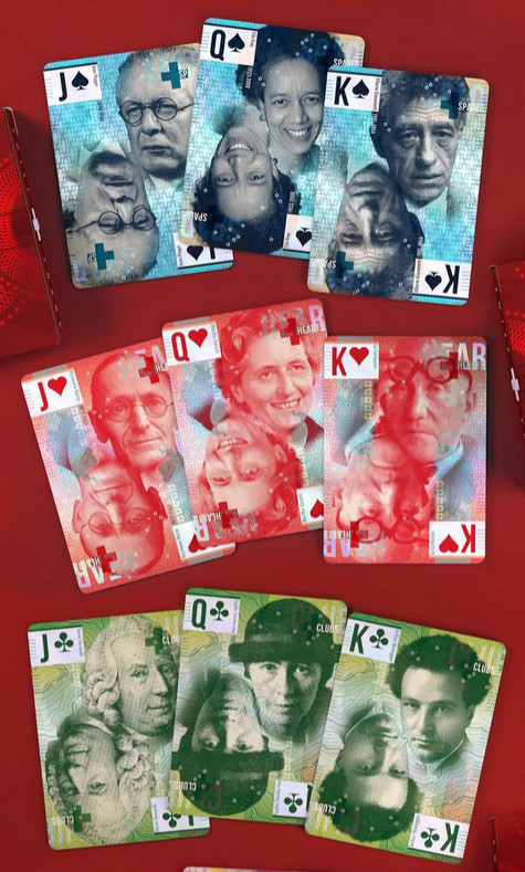 Legal Tender Playing Cards-Swiss Franc Legacy Ed.- Jackson Robinson/KWP #XXX/200