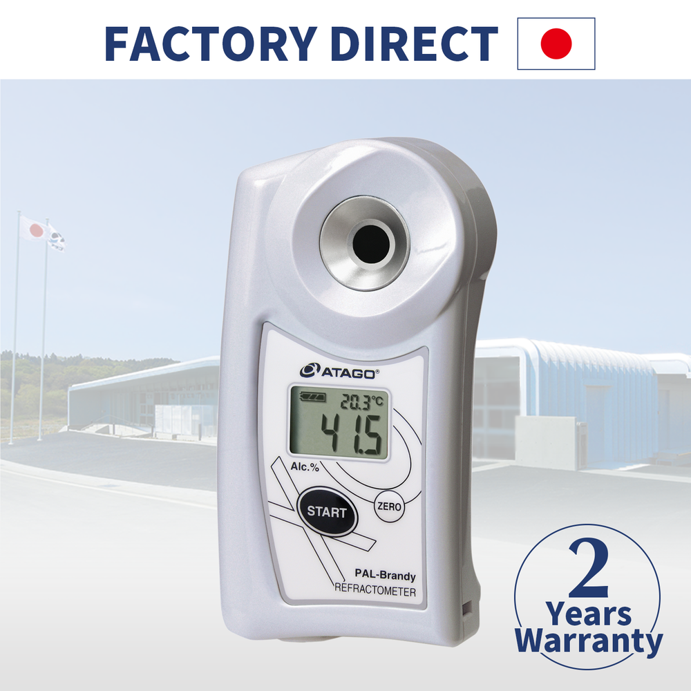 ATAGO Official Site “Pocket” Ethyl alcohol refractometer PAL-Brandy