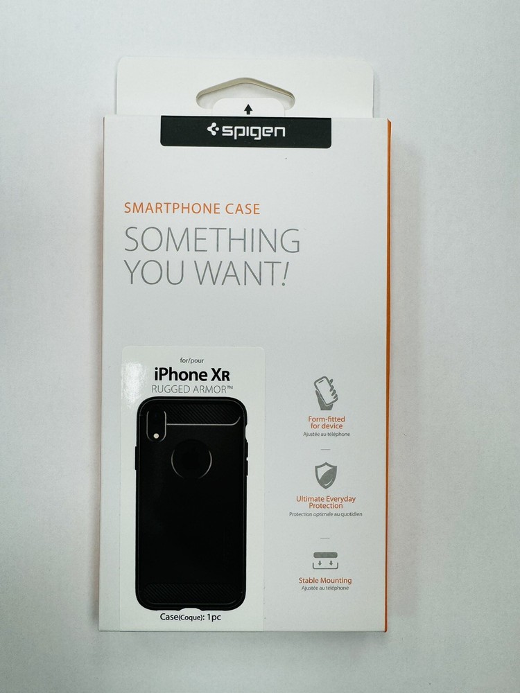 Spigen iPhone XR Case Spigen [ Rugged Armor ] Matte Black Cover
