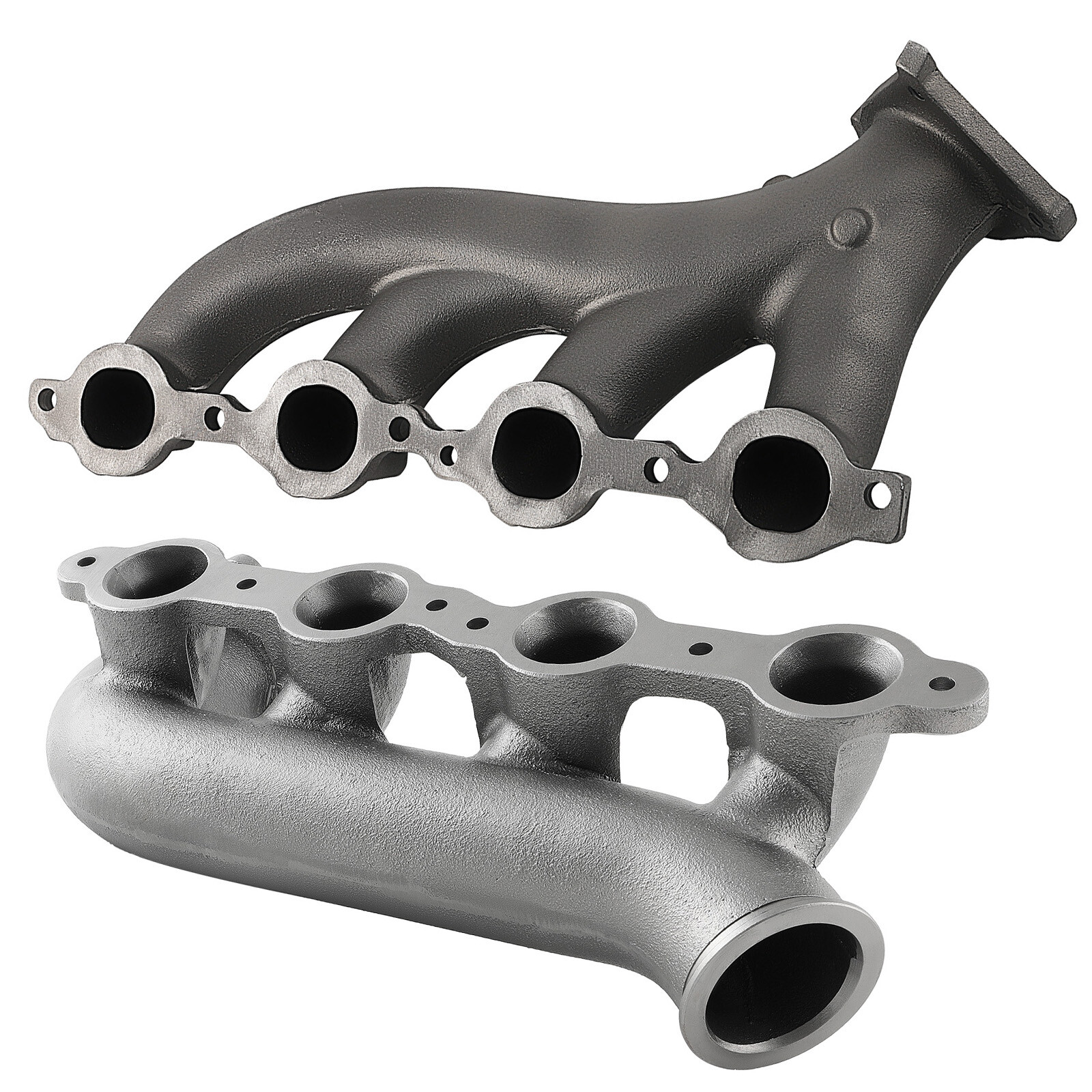 2x Turbo Exhaust Manifold For Chevy Silverado for GMC Sierra 1500 LS Vortec