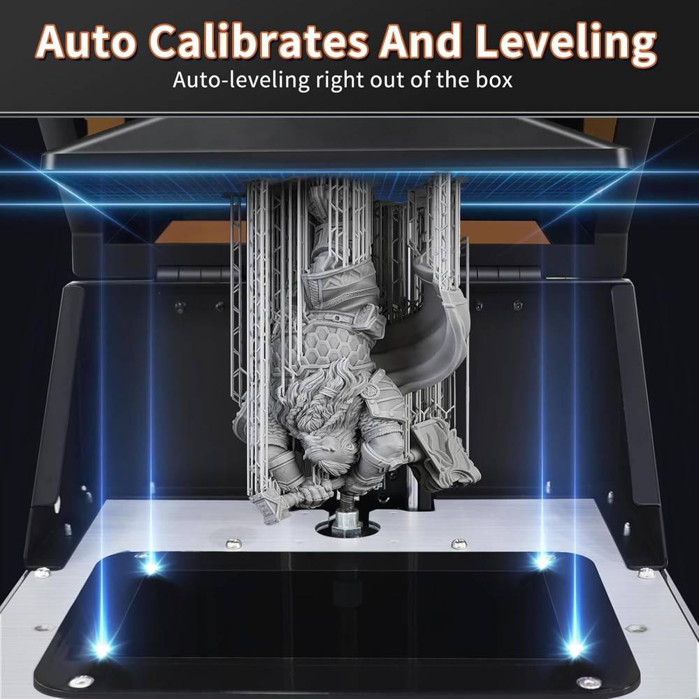 S100 Mini Resin 3D Printer with 5.5" 2K LCD Curing Screen, High Precision, Auto