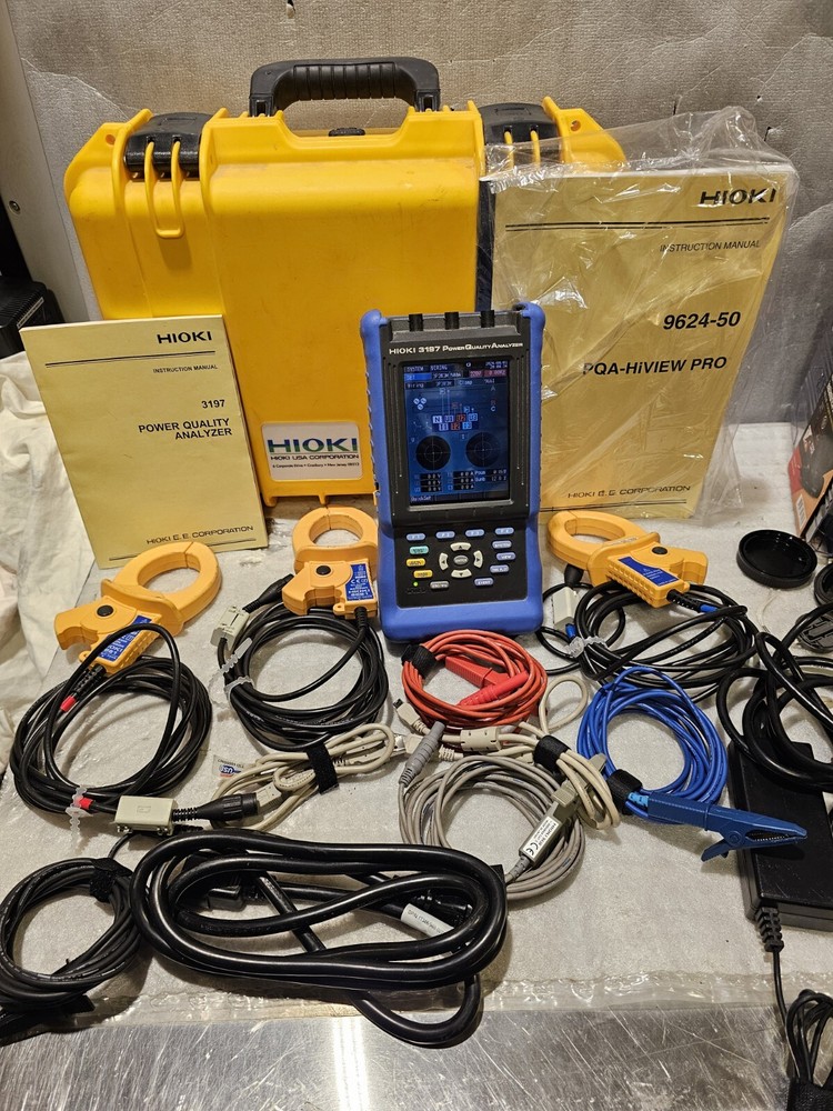 Hioki 3197 Three Phase HandHeld Power Quality Analyzer Meter MINT