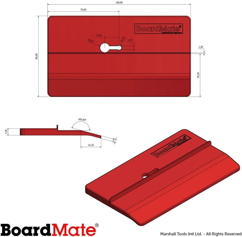 Red Acrylic Drywall Boardmate – Lightweight Tool for Quick Ceiling Installation