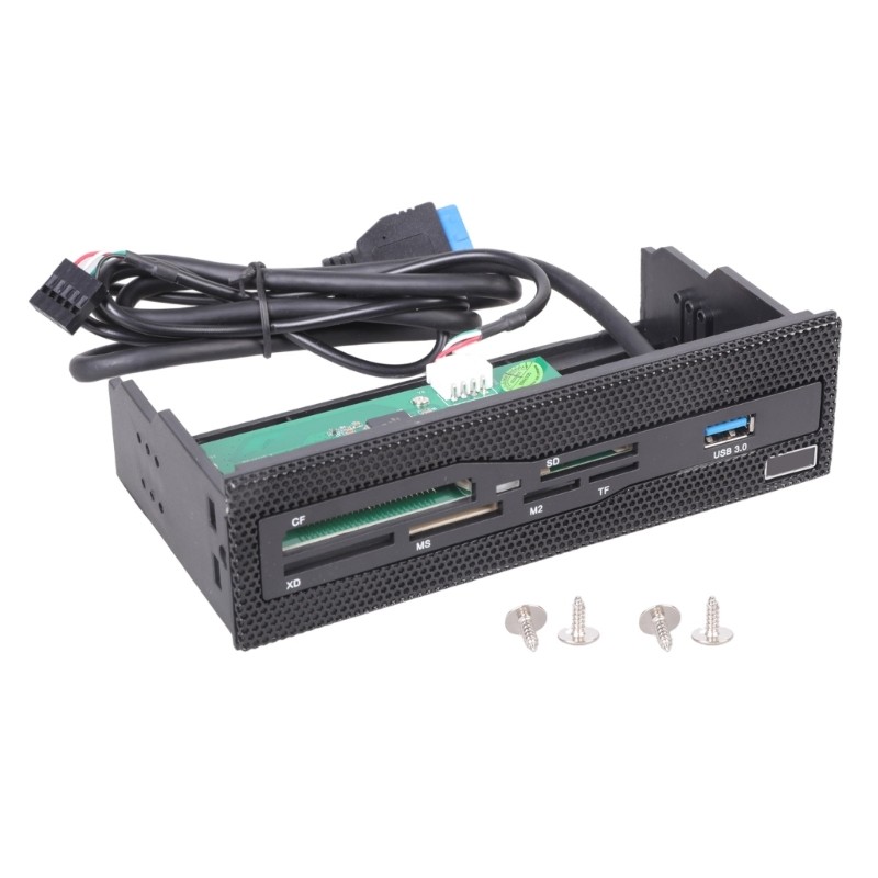 USB3.0 Card Reader Front Panel Multi Function for PC Cases Chassis Front Panel