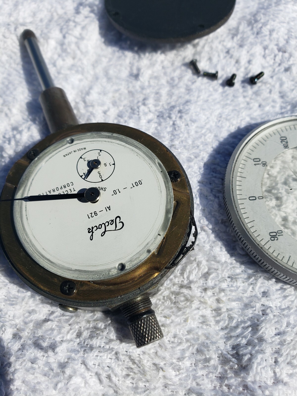 Bezel with lens Type 1 teclock dial indicator AI-921 made in USA.