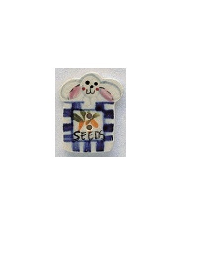 Mill Hill Ceramic Buttons 86137 Bunny Seed Pack
